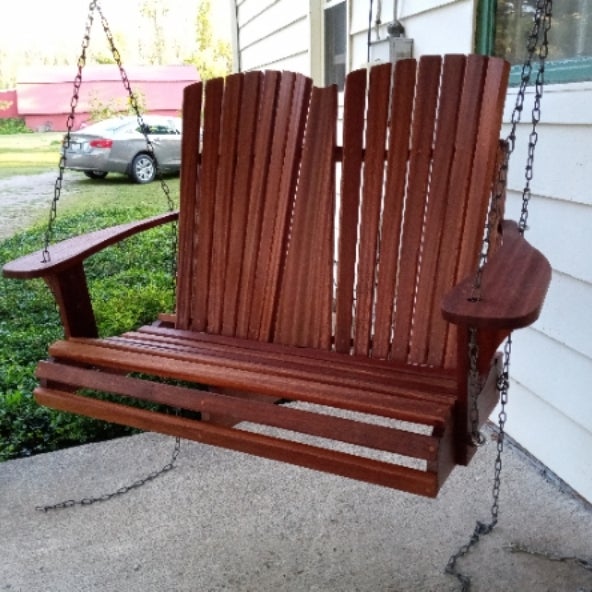 Mahogany hotsell porch swing